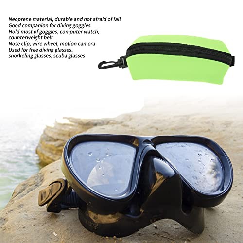 Diving Goggle Storage Bag, Scuba Dive Mask Pouch Bag Diving Fluorescent Green