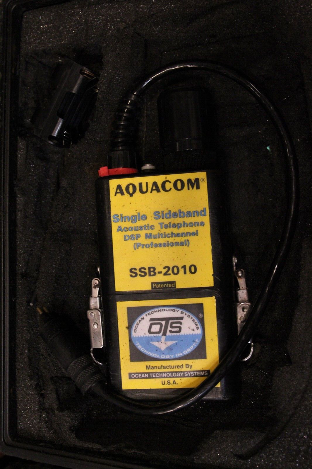 OTS Aquacom SSB-2010 4ch Underwater Transceiver for Scuba Diving with Case