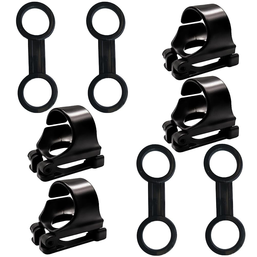 8 Pack Scuba Dive Snorkel Keeper Clip Mask Strap Holder Silicone Retainer