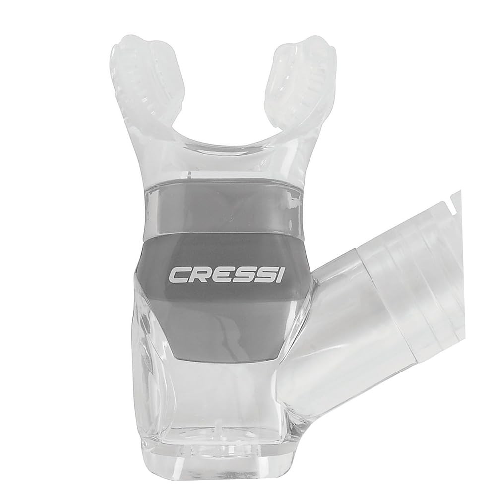 Cressi Supernova Dry Dry Snorkels, Clear/Silver