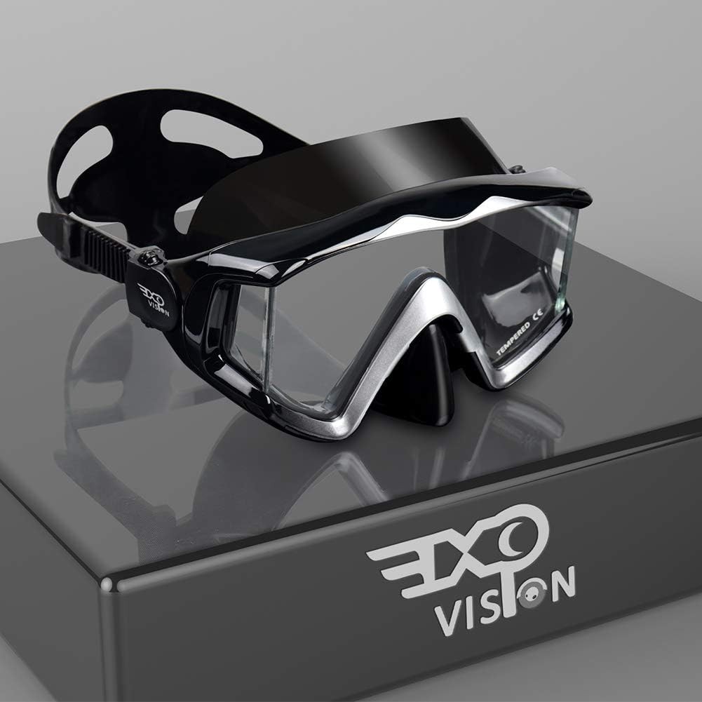 Pano 3 Panoramic Scuba Diving Mask, Tempered Glass Snorkeling Dive Mask