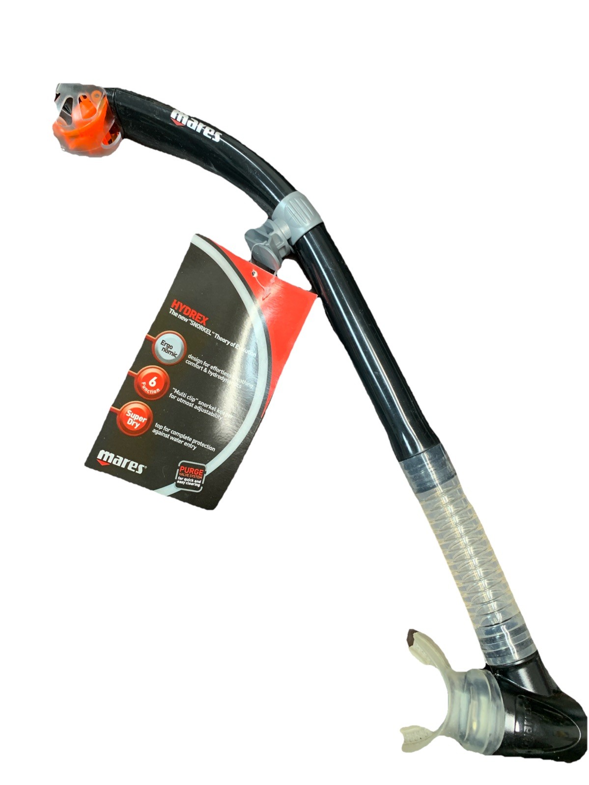 Mares Hydrex Snorkel – High-Quality Snorkel – New opened package