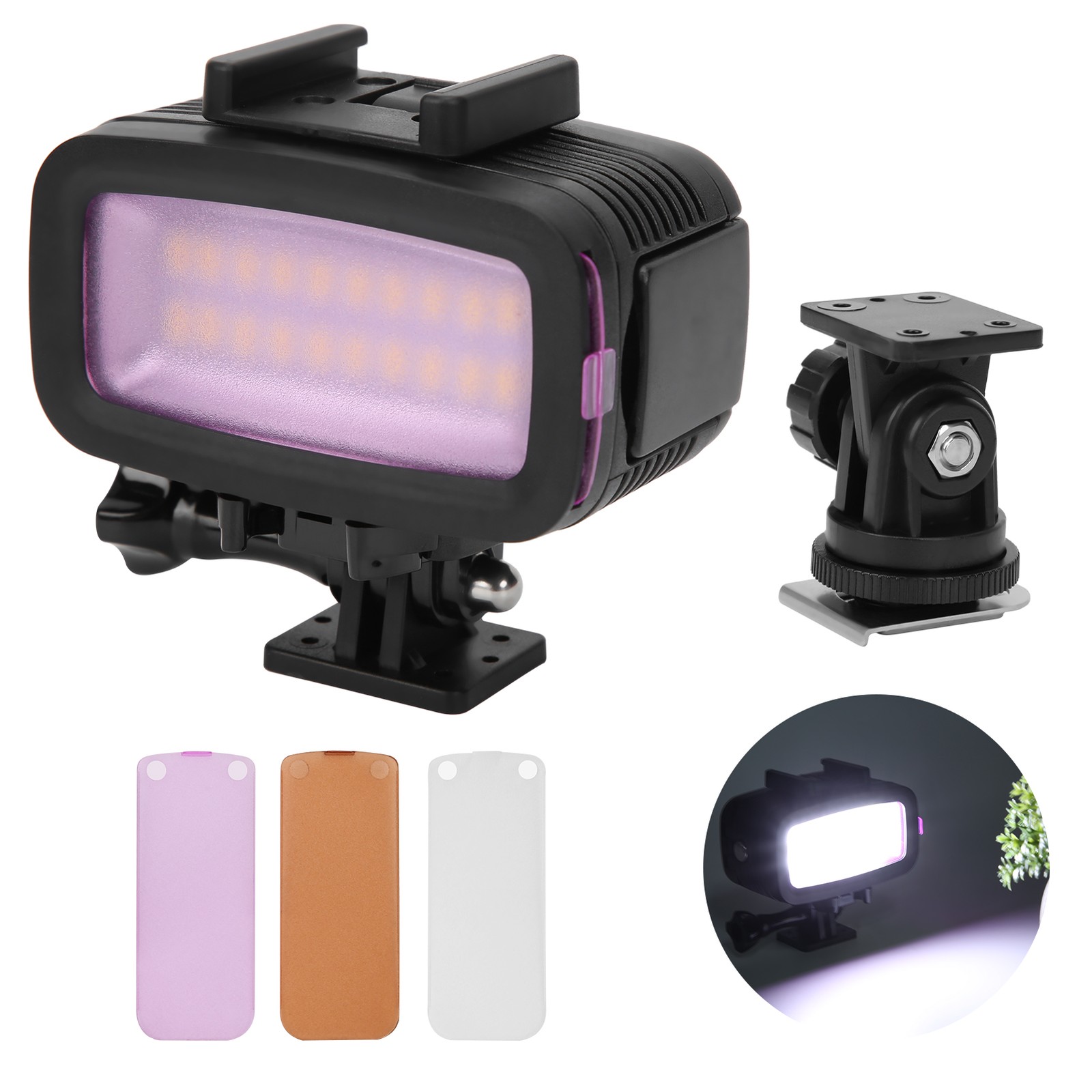 40m Underwater Photography Fill Light Waterproof Diving Camera LED Video Lig BEA