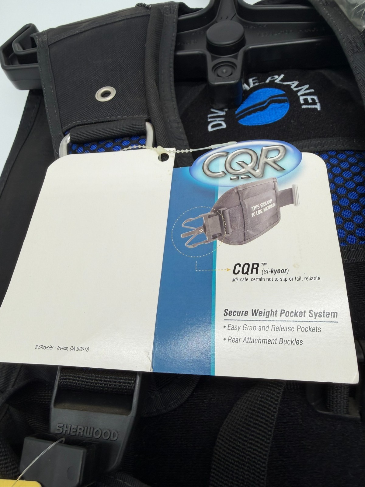 Sherwood Scuba Freedom CQR BCD Size Medium – Dive The Planet Edition – NEW/NOS