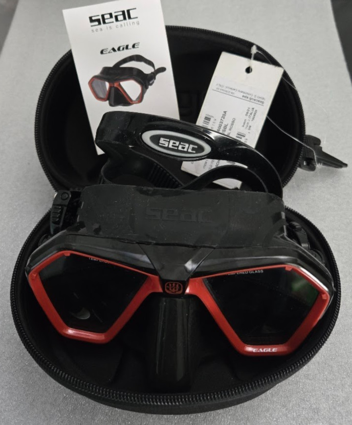 SEAC Maschera Eagle S/BL Rosso #75-66R/SBL