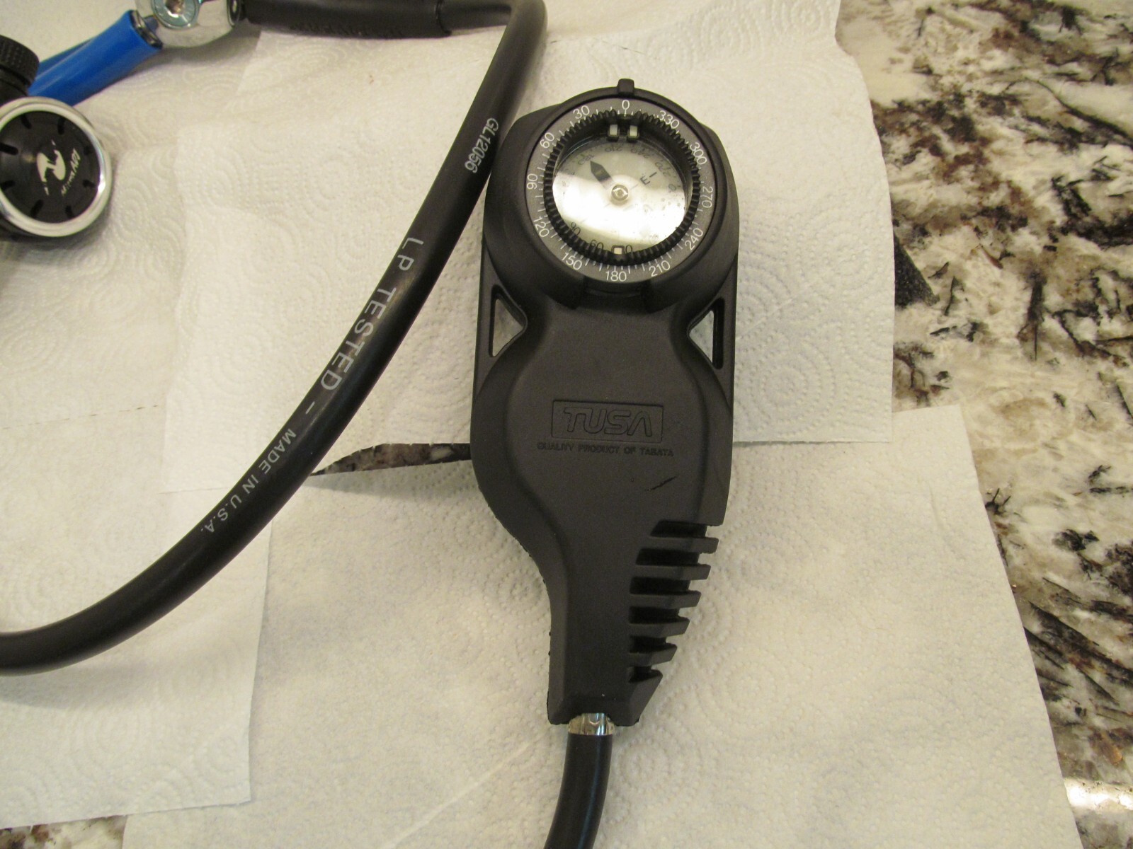Tusa Imprex II IQ-400, 3000 PSI Gauge, Compass, Aqua Lung Micra Adj Regulator
