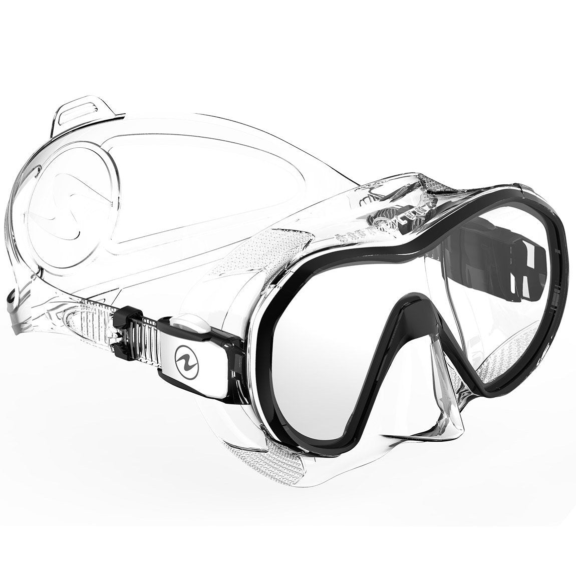 Open Box Aqua Lung Plazma Frameless Panoramic Diving Mask – Clear/Black