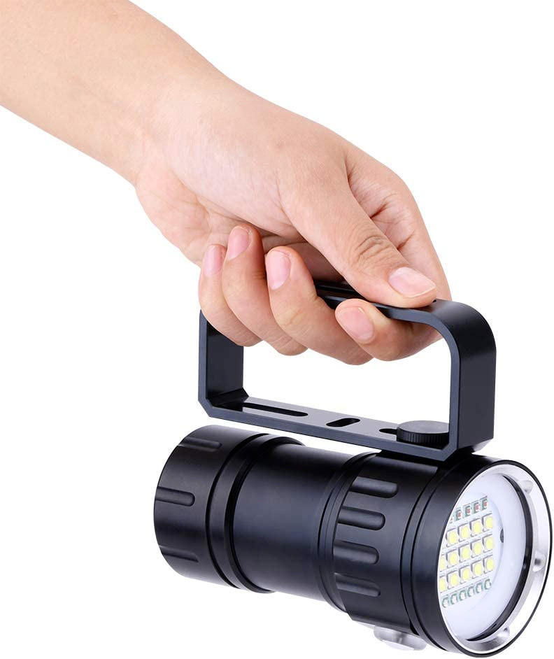 Diving Flashlight, 18000 Lumen IPX8 Waterproof Torch Scuba Dive…