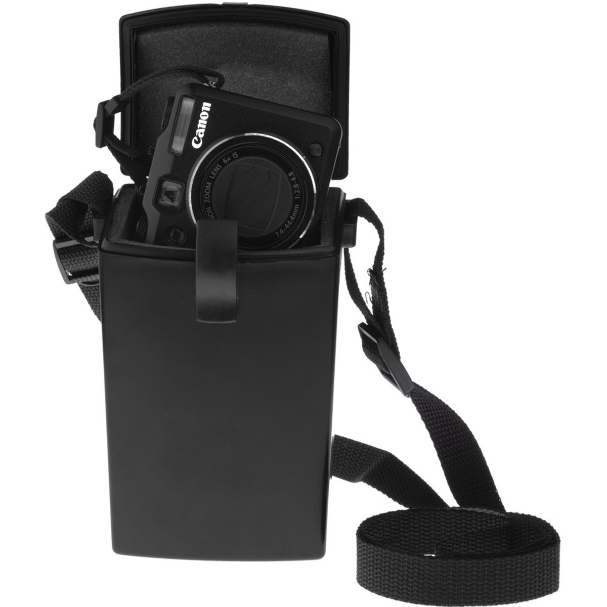 Witz Lightweight Waterproof Shutter Case with Lanyard – Black