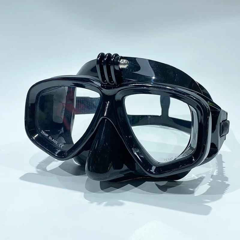 Anti Fog Diving Mask GoPro Mount Full Dry Snorkel Goggles HD Vision Scuba Diving