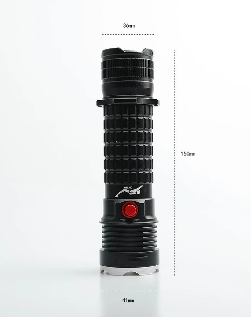 Super Bright Scuba Diving Flashlight Waterproof Underwater Dive Snorkeling Torch