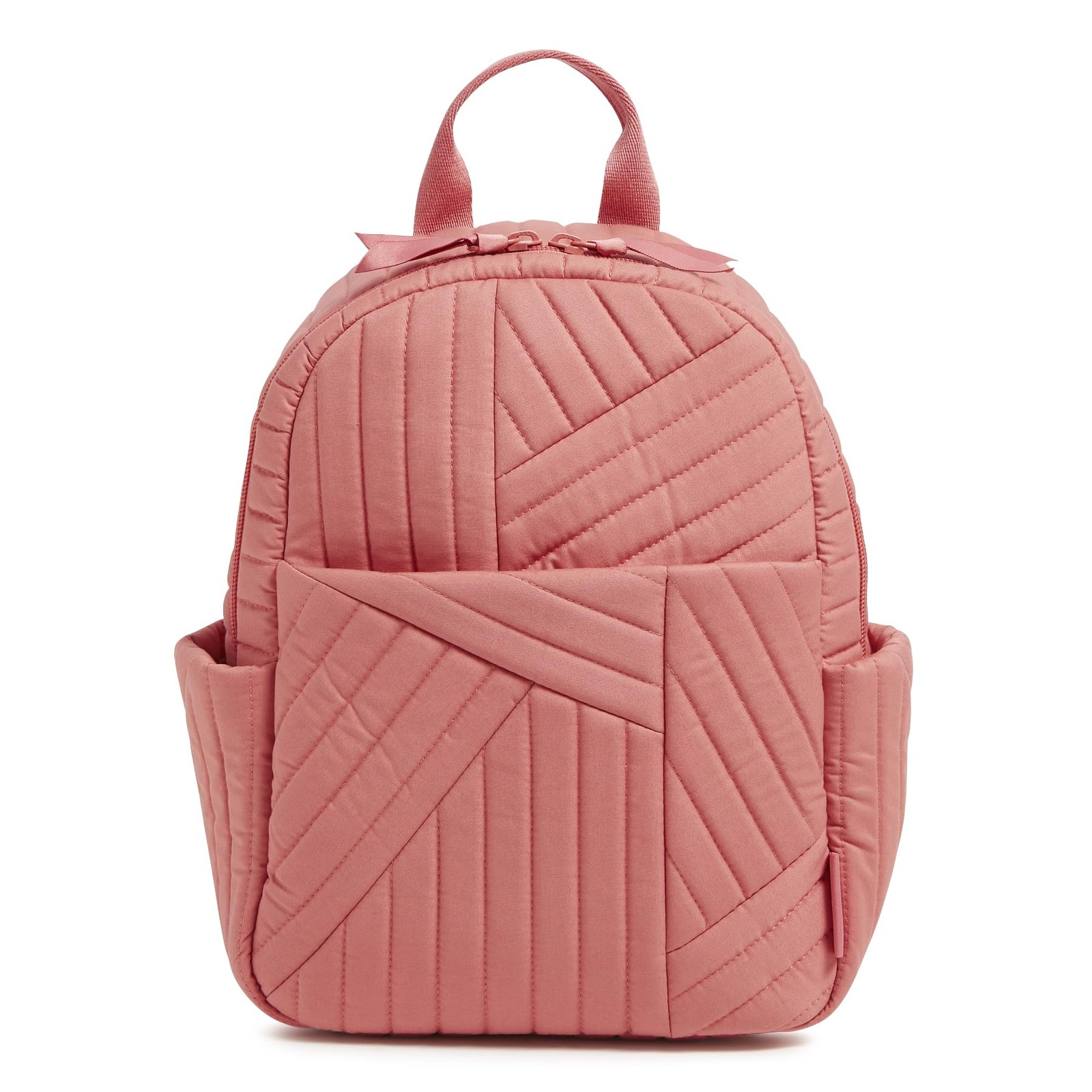 Vera Bradley Cotton Small Backpack, Terra Cotta Rose, One Size Size, Rose