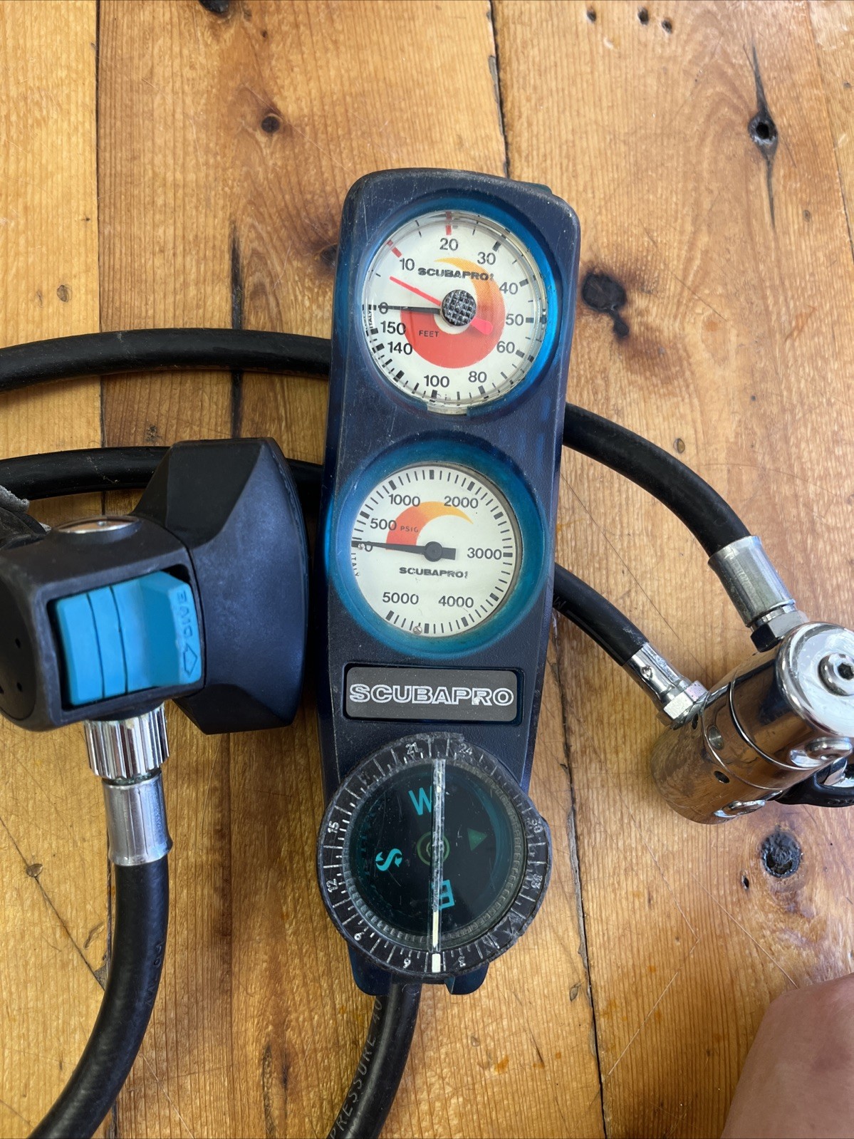 Vintage Scubapro MK10 / D300 Regulator And Compass