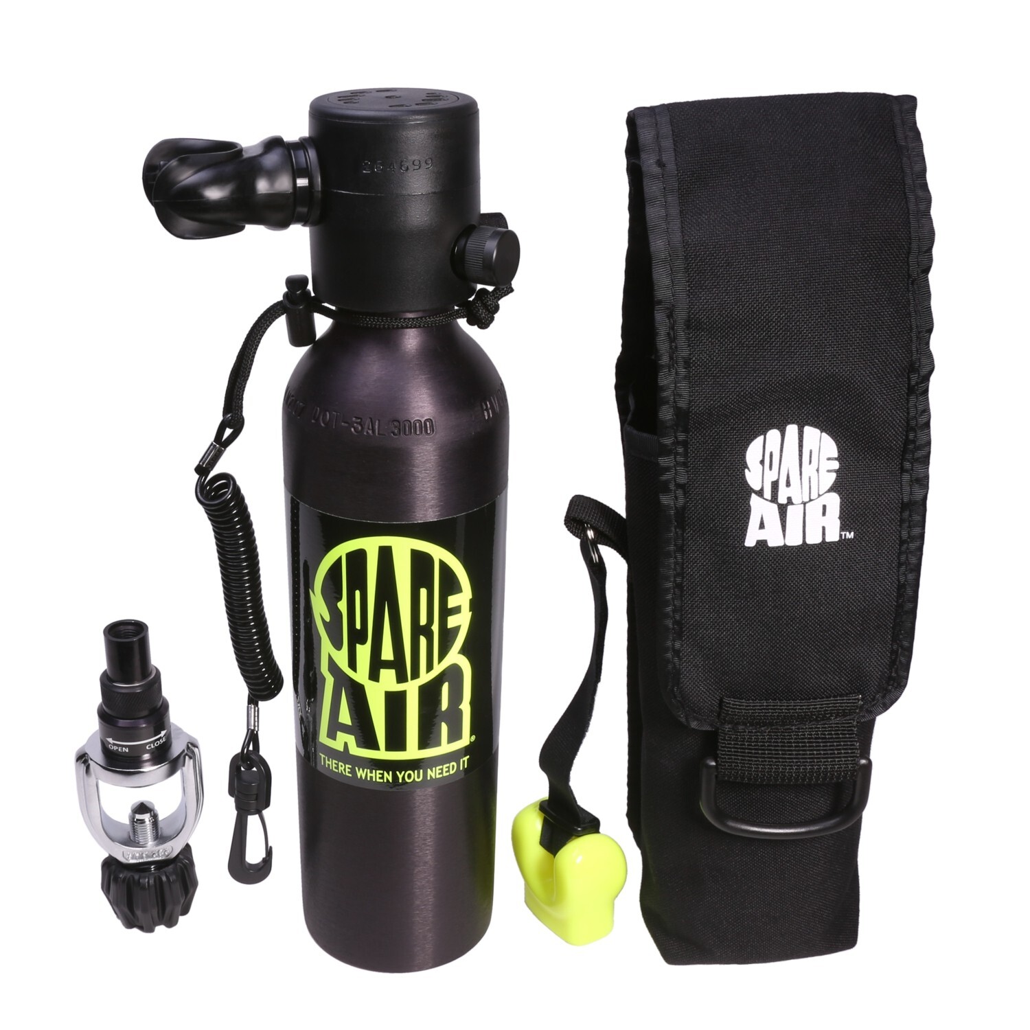 Spare Air 6 cu ft Pkg-Made in USA*The Original Mini Scuba Dive Tank NEW HOLSTER!