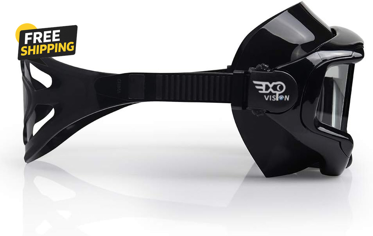 Adult Pano 3 Scuba Diving Mask, Tempered Glass Snorkel Mask Anti-Fog Swim