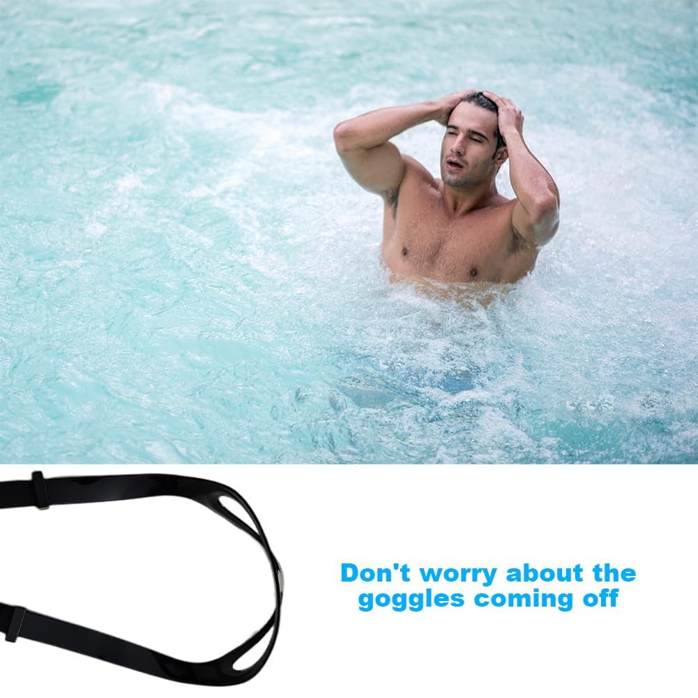 2pcs Universal Silicone Mask Strap Replacement ScubaMask Strap, Swimming Gogg…