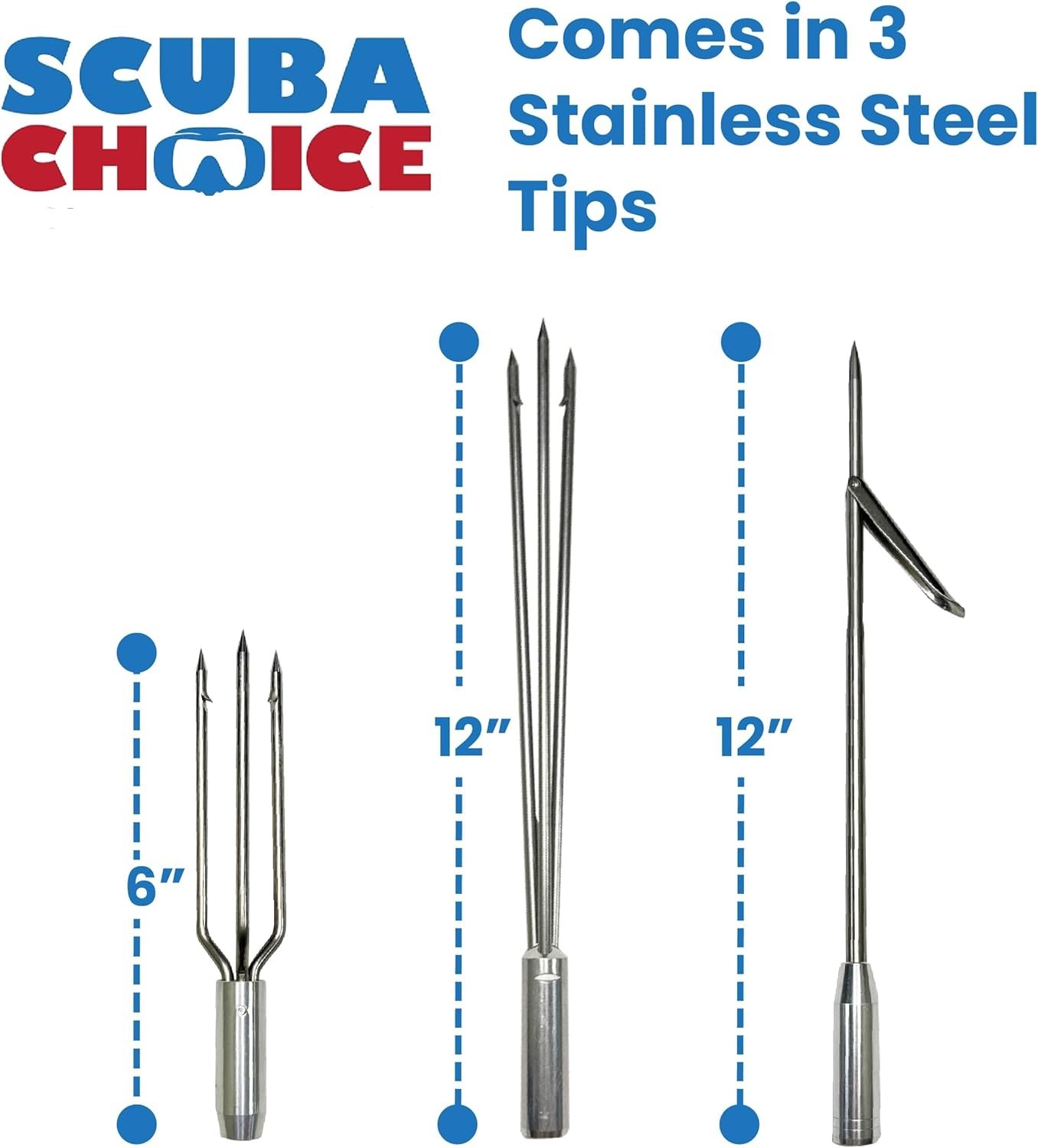Travel-Friendly 2-Piece Spear Set for Underwater Hunting