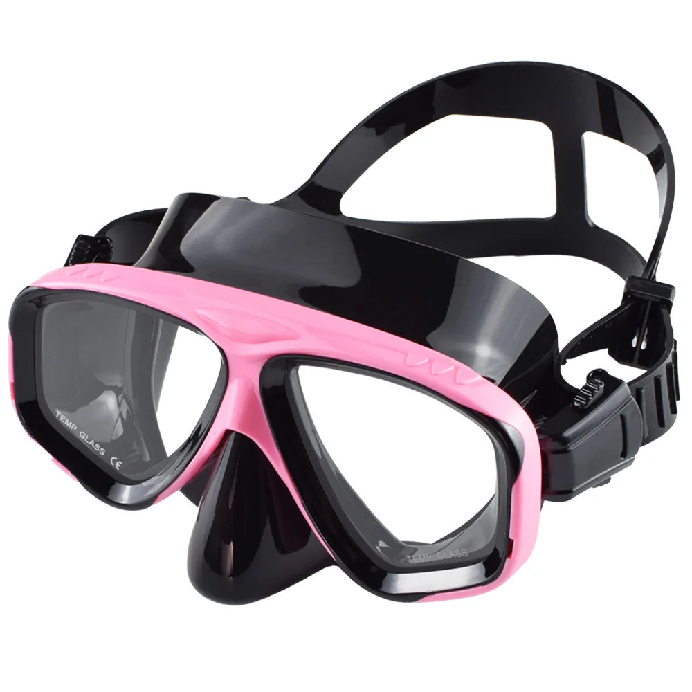 Panoramic Snorkel Mask Tempered Glass Lens Silicone Seal Summer Beach Fun Gift