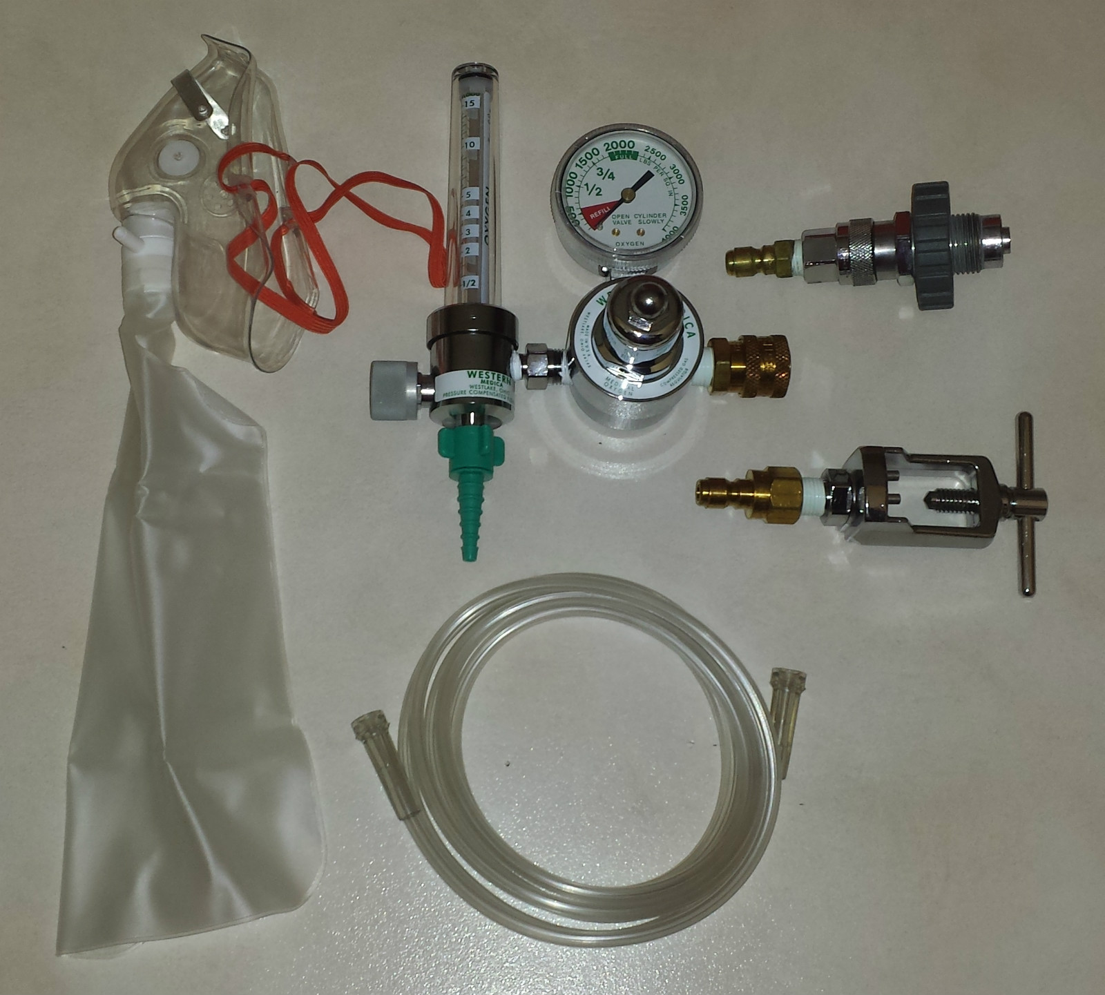 Emergency/Continuous Mixing Oxygen Kit For SCUBA Compressor Nitrox Trimix Helium