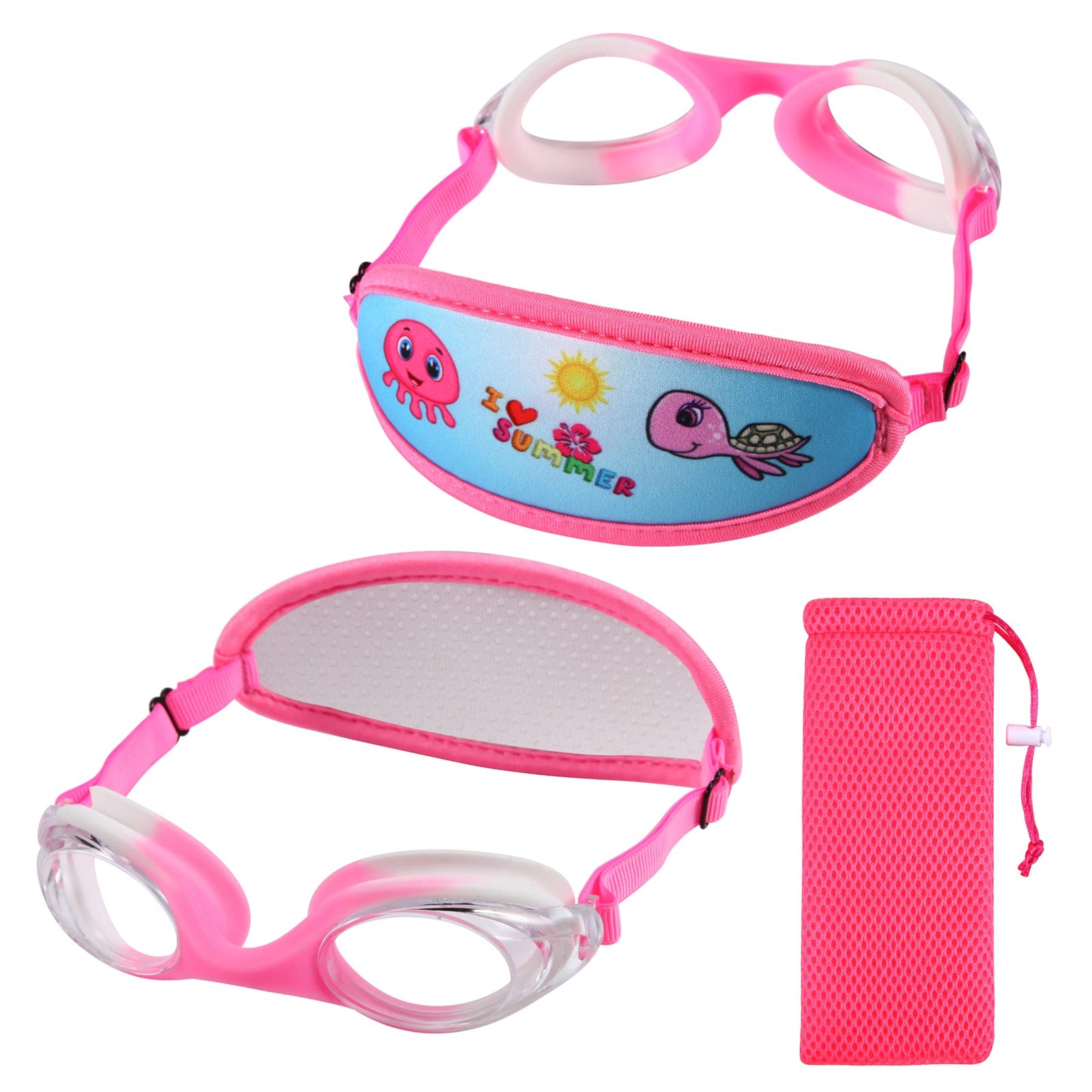 RUIGAO Kids Swim Goggles Age 2-6, Toddler One Size, 1pk – Fun Sunmer