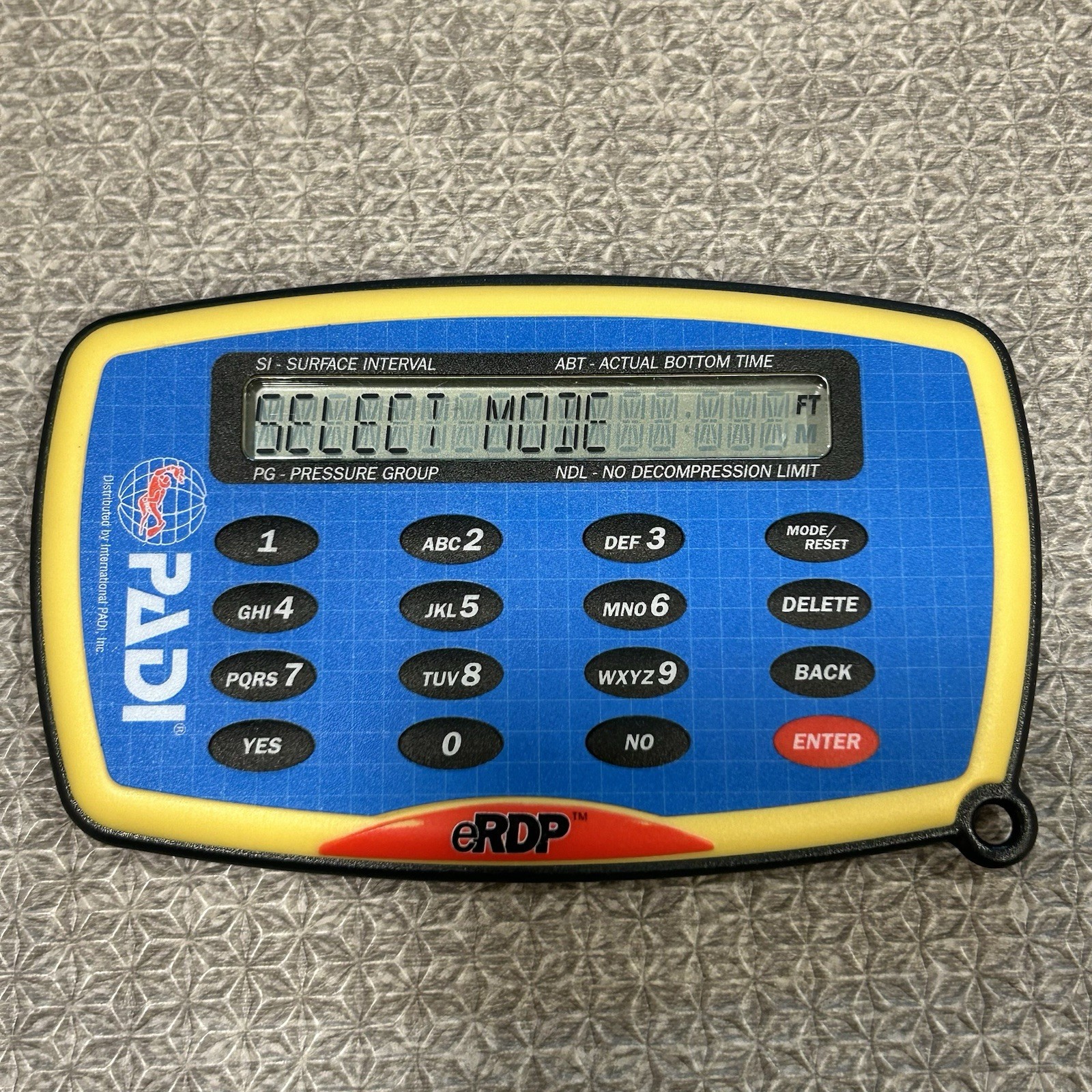 PADI eRDP Electronic Recreational Dive Planner Model DC01 70028 TESTED WORKING