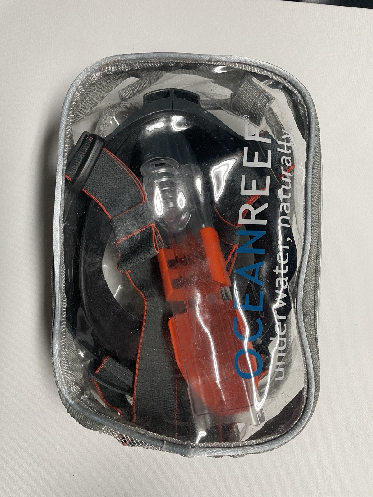 Ocean Reef ARIA QR+ Snorkeling Mask w/ Camera Holder Size L Orange Black H2