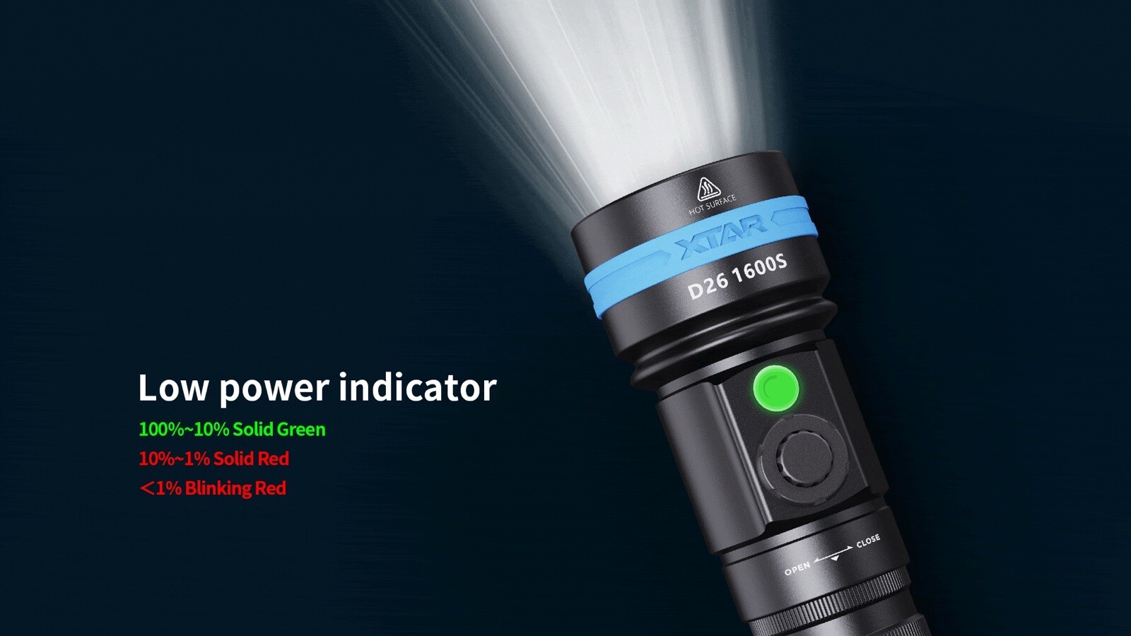 XTAR D26 1600S Diving Flashlight FULL SET (UPGRADED TWIN CHARGER) + SILCN GREASE
