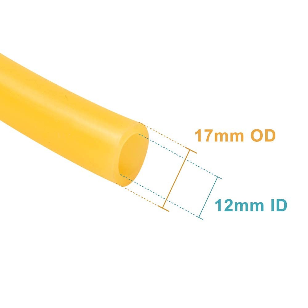 Feelers Natural Latex Rubber Tubing Tube 1/2″ (12mm) ID x 12mm*17mm,