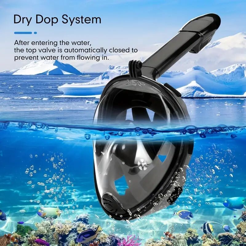 Full Face Snorkel Mask Diving Scuba Goggles Swimming Kids Adults Anti-Fog Swim