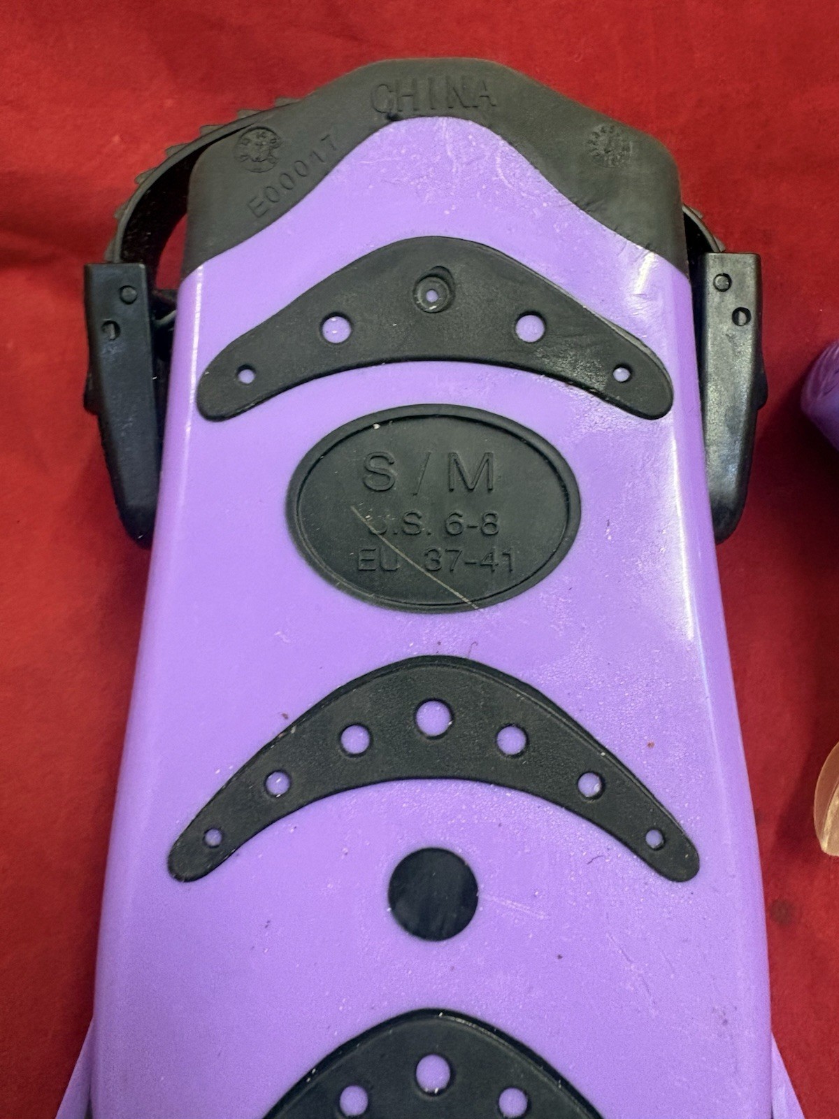 Snorkel Gear: Phantom Aquatics snorkeling set in a purple and black color scheme