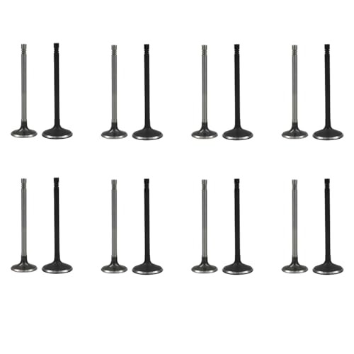 16Pcs Intake Air-out Engine Valves Replacement for GM 2.0 2.2 2.4 ECOTEC DOHC
