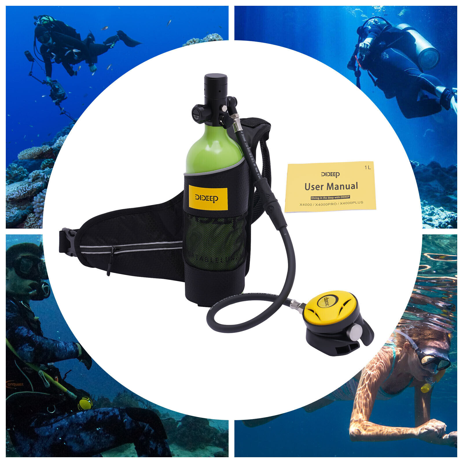 Diving Scuba Tank 1L Mini Air Oxygen Cylinder Small Emergency 1L Mini Air