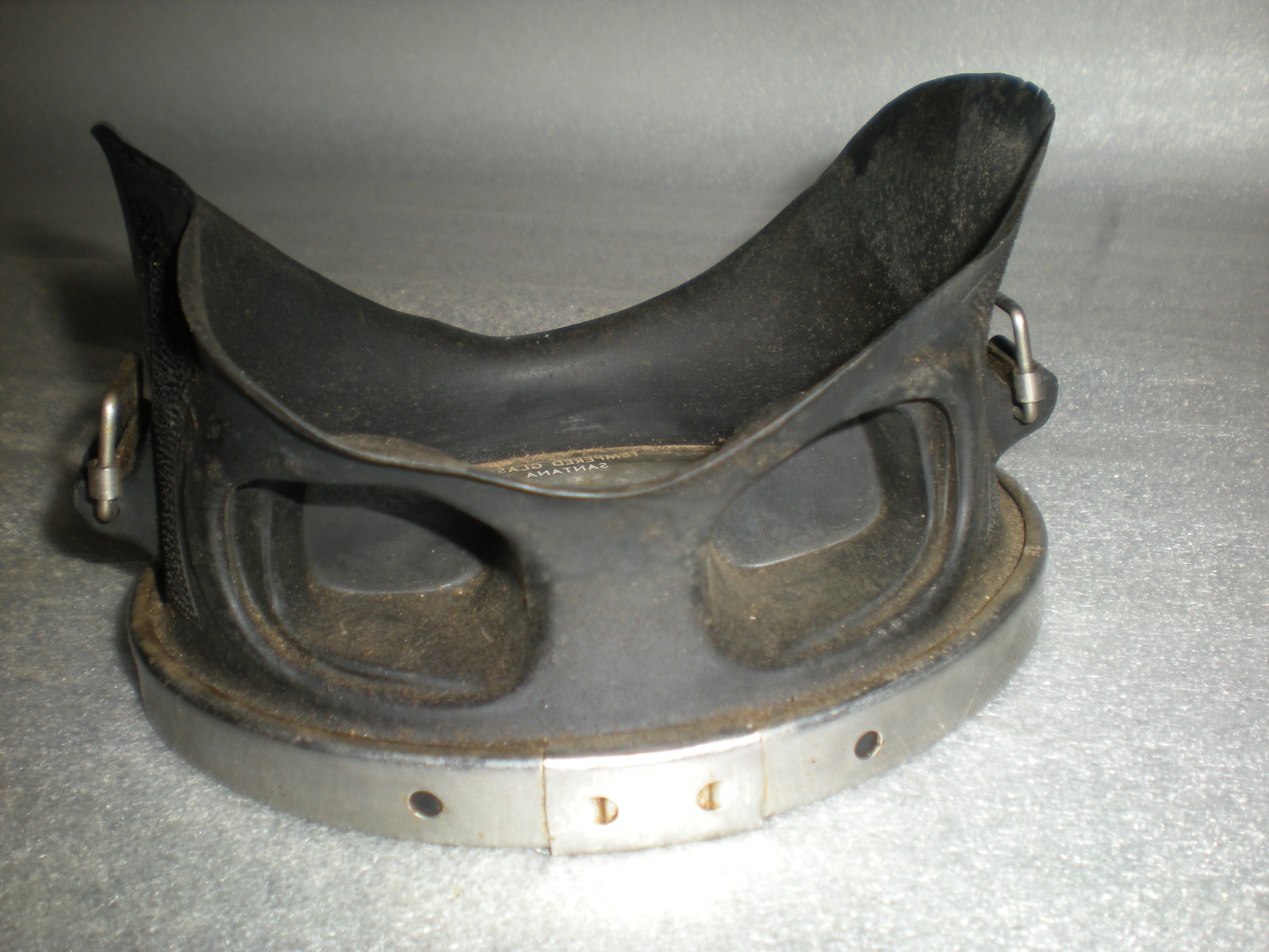 Vintage Santana M-103 Scuba Diving Mask 18.8 Stainless Tempered Glass NO STRAP