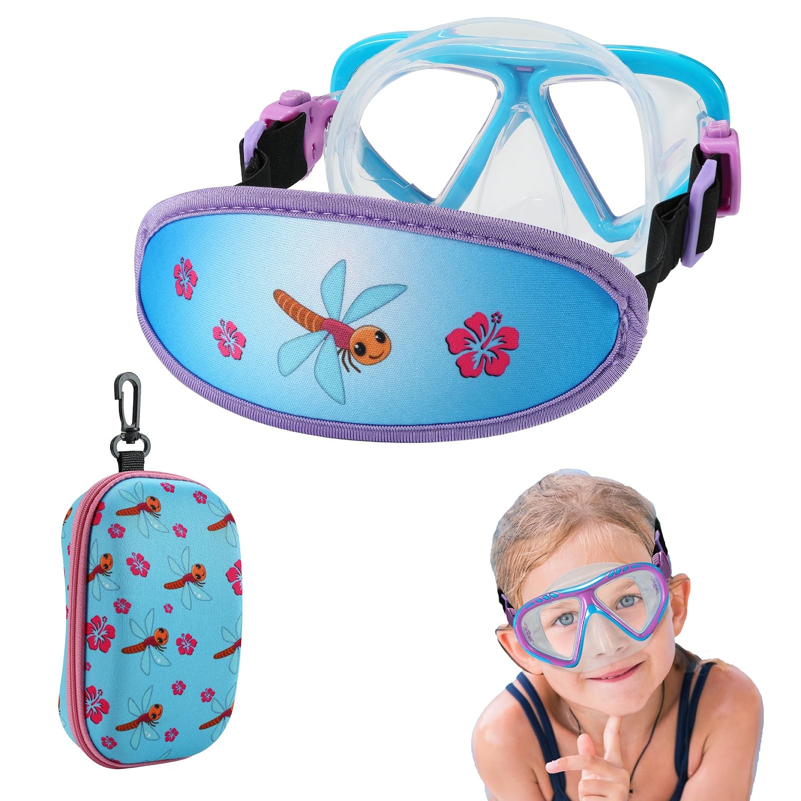 Kids Goggles Swimming 4-7,Children Diving Mask One Size, 1PK – Dragonfly