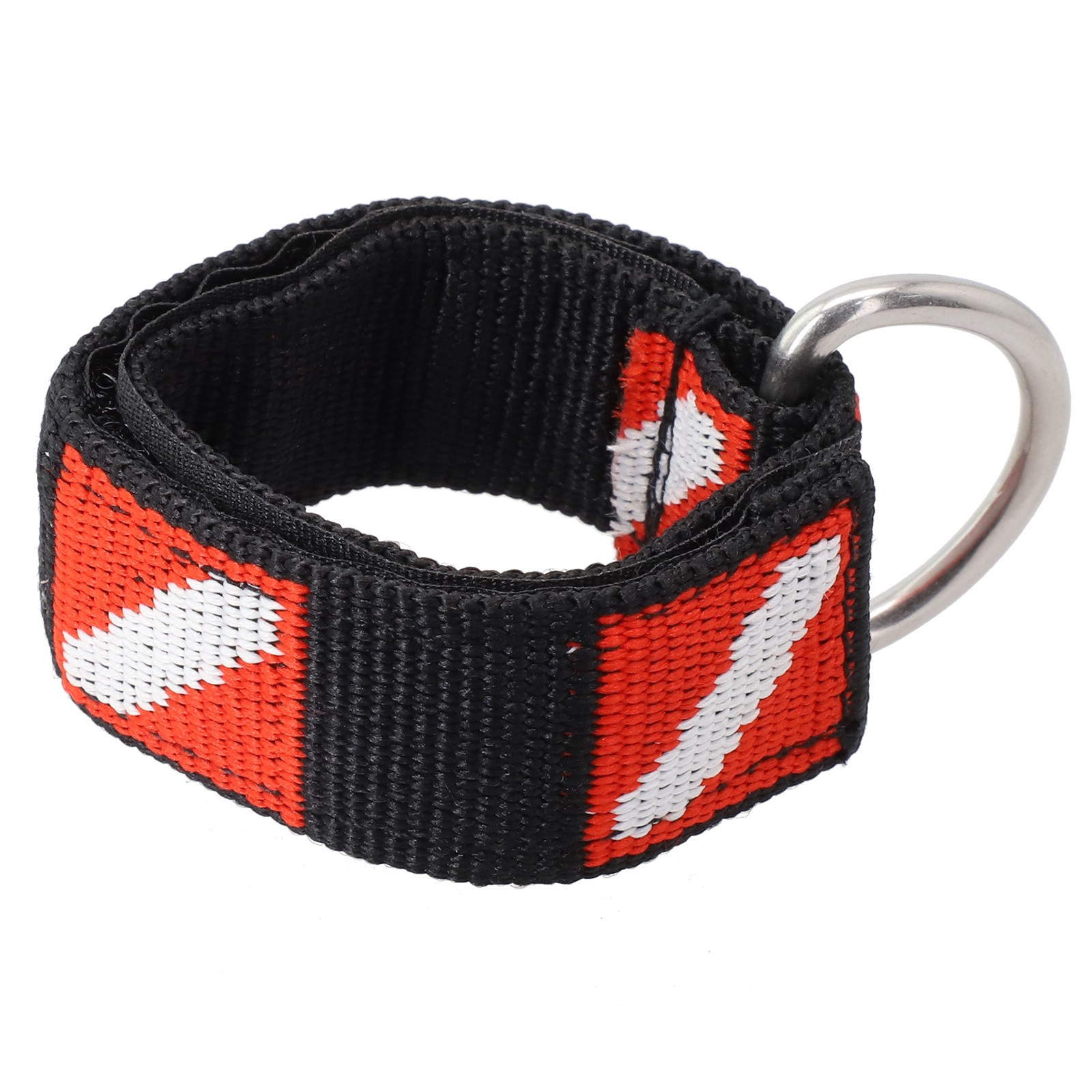 Adjustable Scuba Diving Wrist Strap Lanyard Webbing Band With Metal D-Ring New