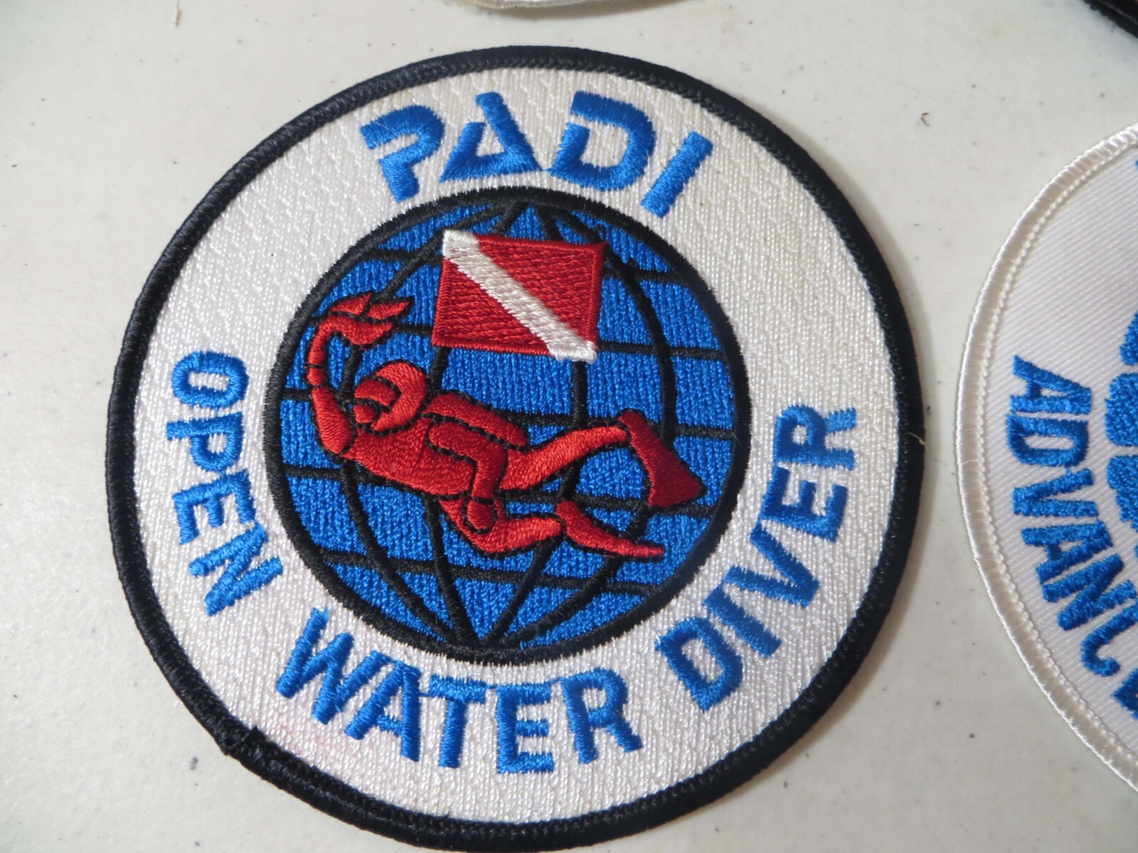 PADI LOT DIVER SCUBA DIVE PATCHES 4″ ADVANCED OPEN WATER LOT B