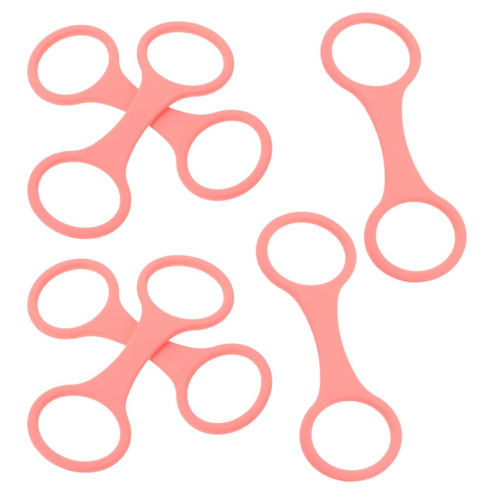 6Pcs Pink Silicone Snorkel Keeper Strap Clip for Diving Mask Scuba Gear Retainer