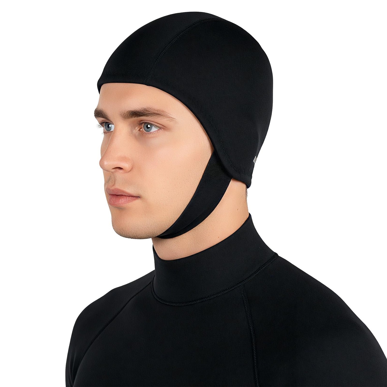 Dizokizo Neoprene Diving Hood for Men Women, Medium, Black-with Straps