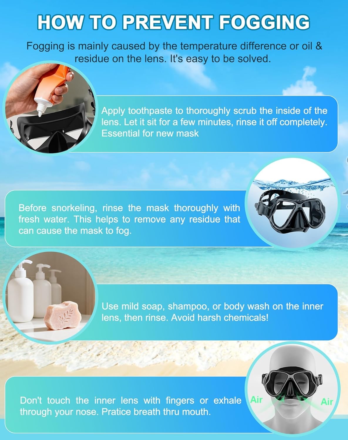 Greatever Dry Snorkel Set,Panoramic Wide View Anti-Fog Scuba Diving Mask,Profess