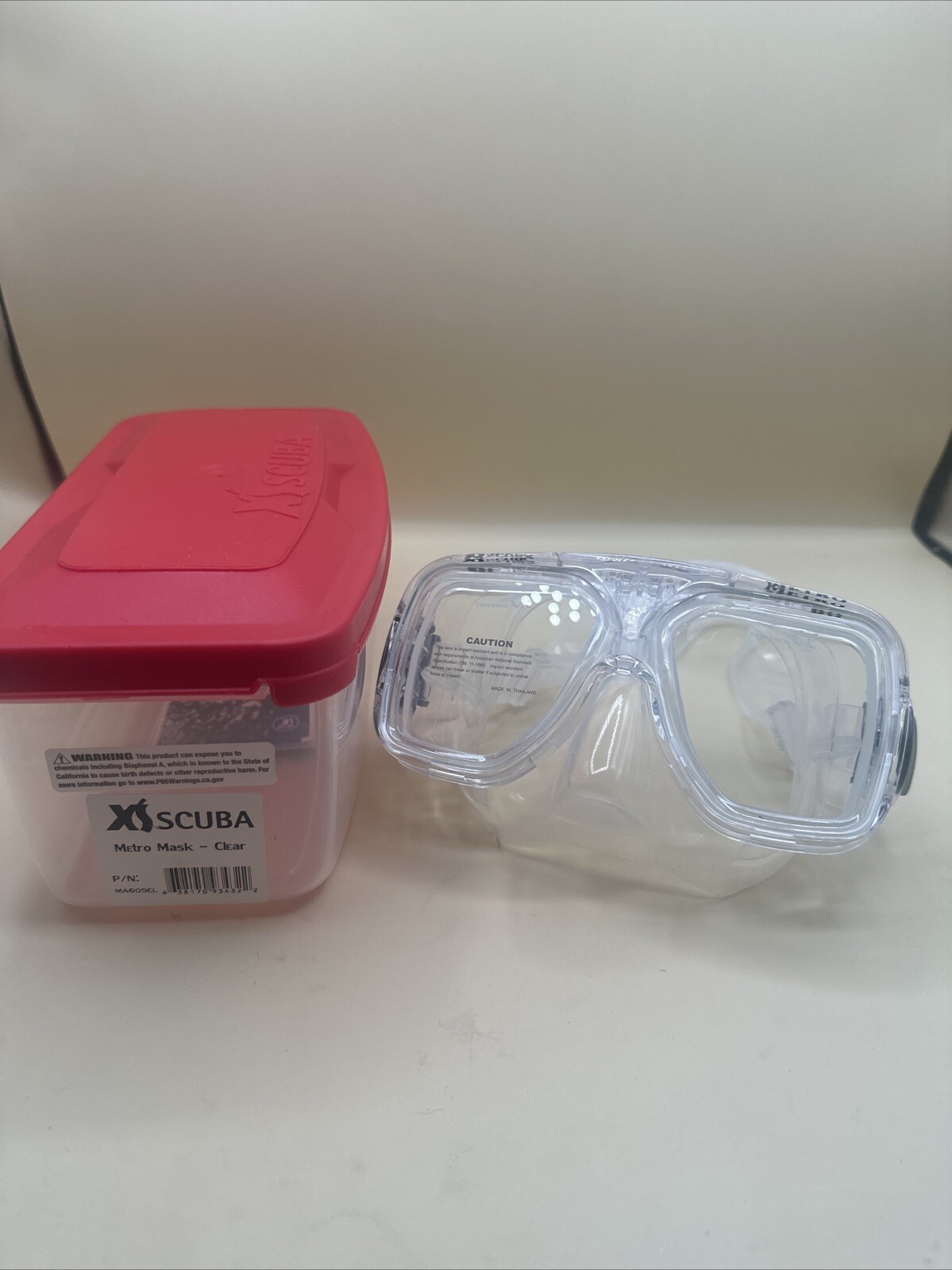 XS Scuba Fusion Metro Mask Clear