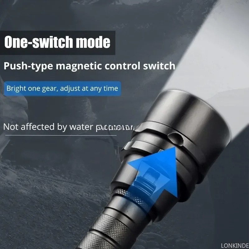 10000LM 5LED Dive Light IPX8 Led Scuba Diving Flashlight LED Underwater 200M US