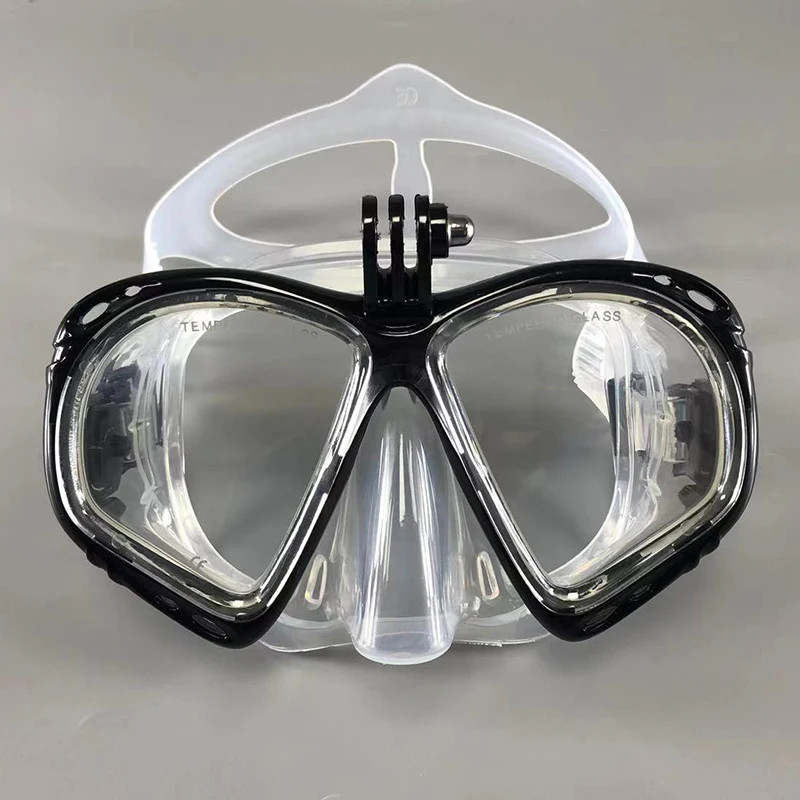 HD Panoramic Snorkeling Mask Set GoPro Mount Anti Fog Dive Gear Scuba Diving