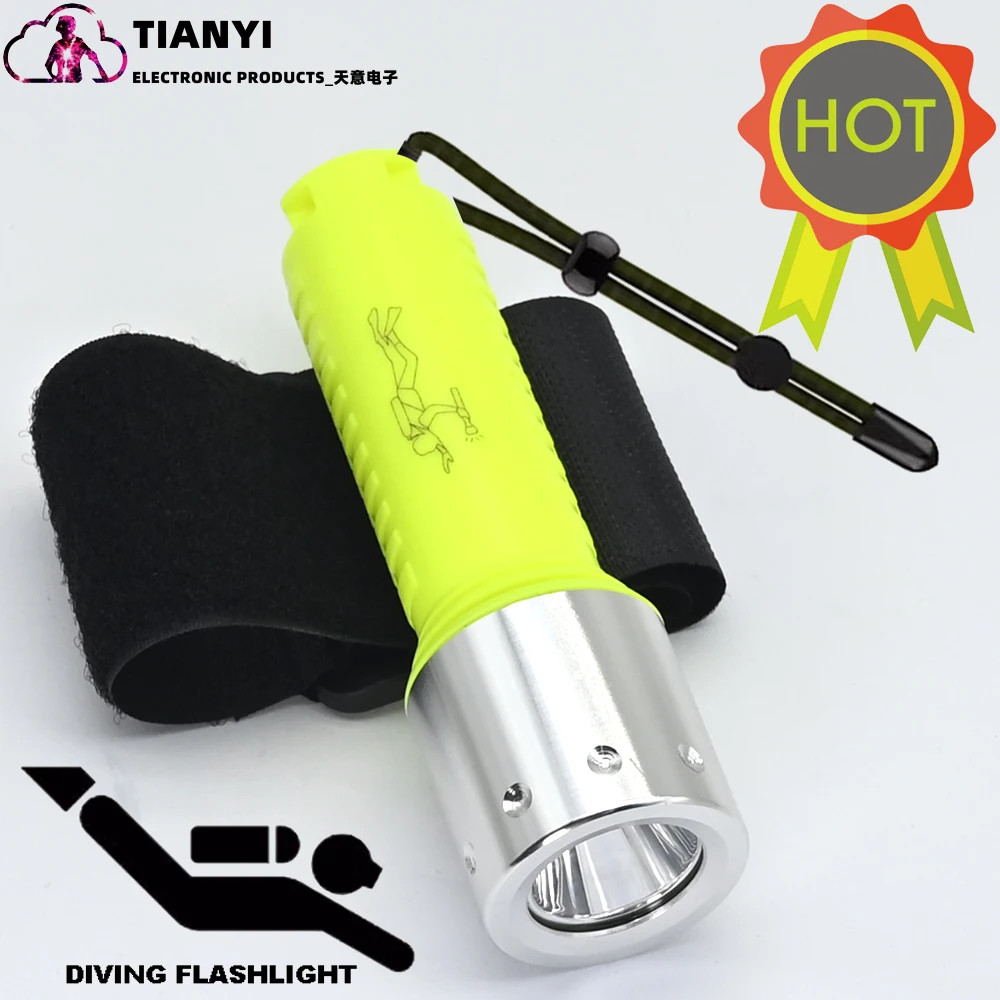 1100 Lumen Diving Flashlight Bright Submarine Light Scuba Safety Lights Waterpro