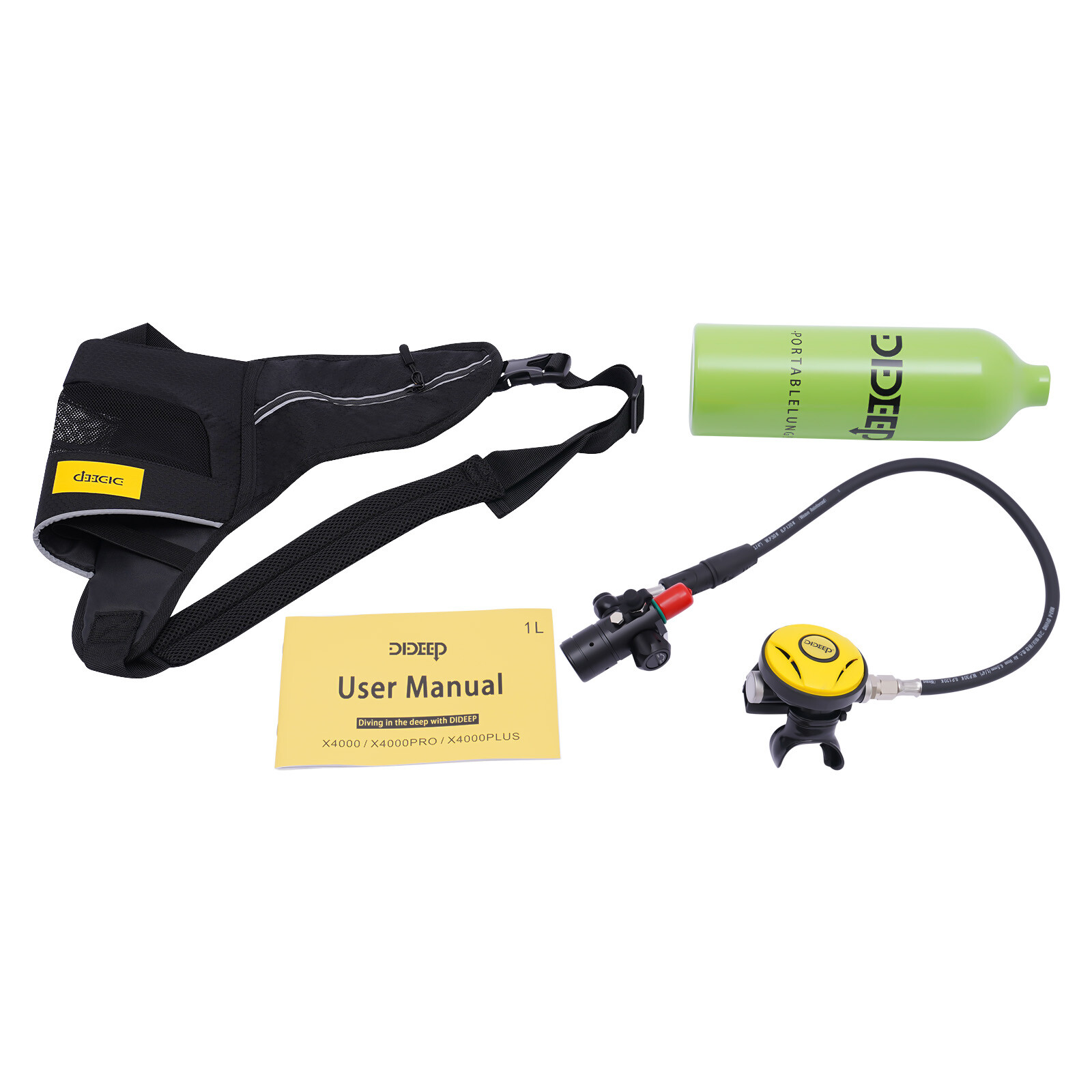1L Mini Scuba Tank Reusable Portable Underwater Breathing Device 10m/32.8ft