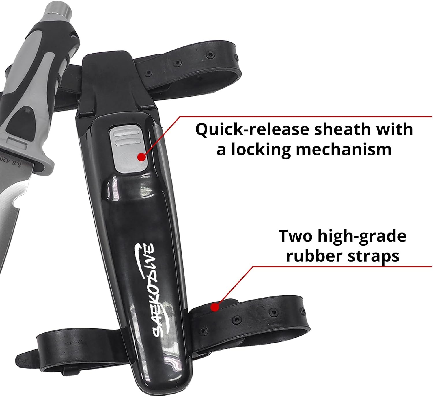 Edge Series Dive Knife Scuba Spearfishing Small w Holster