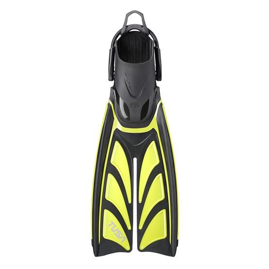 TUSA Hyflex Zoom Split Diving Fins with Adjustable Bungee Strap – Compact