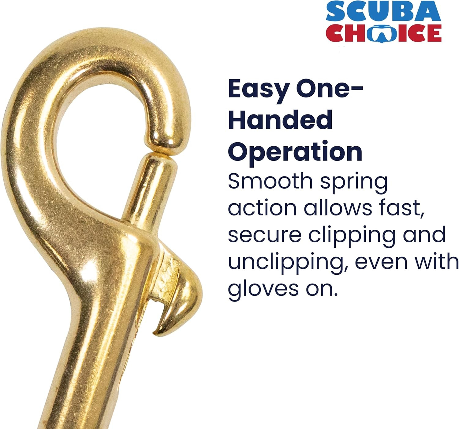 Diving Brass Clip Double Ended Snap Bolt 4 Inch, Heavy Duty Marine Scuba Accesso