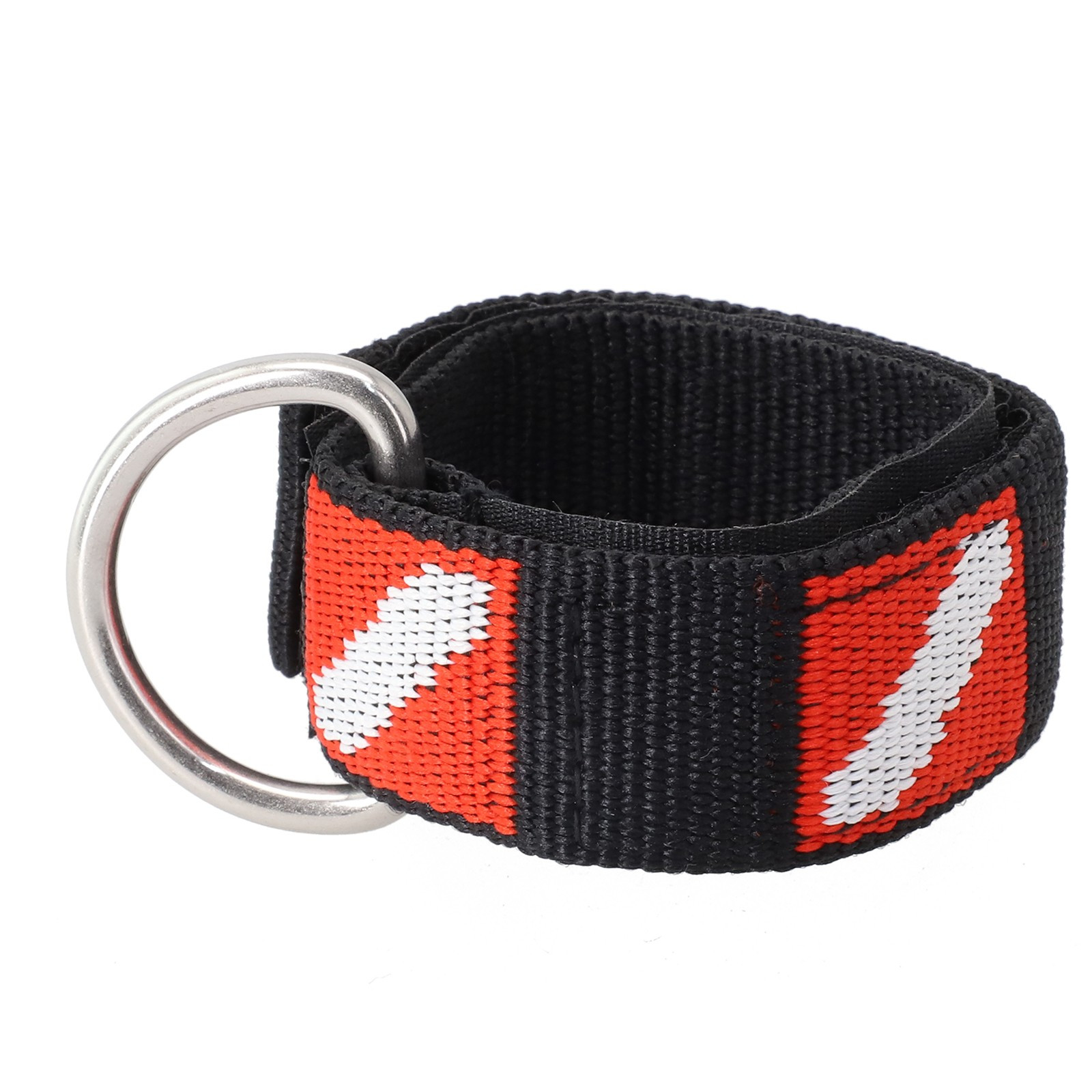 Adjustable Scuba Diving Wrist Strap Lanyard Webbing Band With Metal D-Ring New