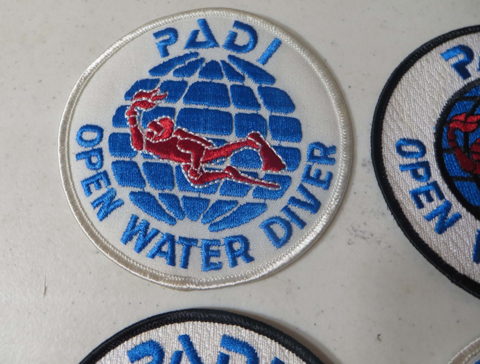 PADI LOT DIVER SCUBA DIVE PATCHES 4″ ADVANCED OPEN WATER LOT B