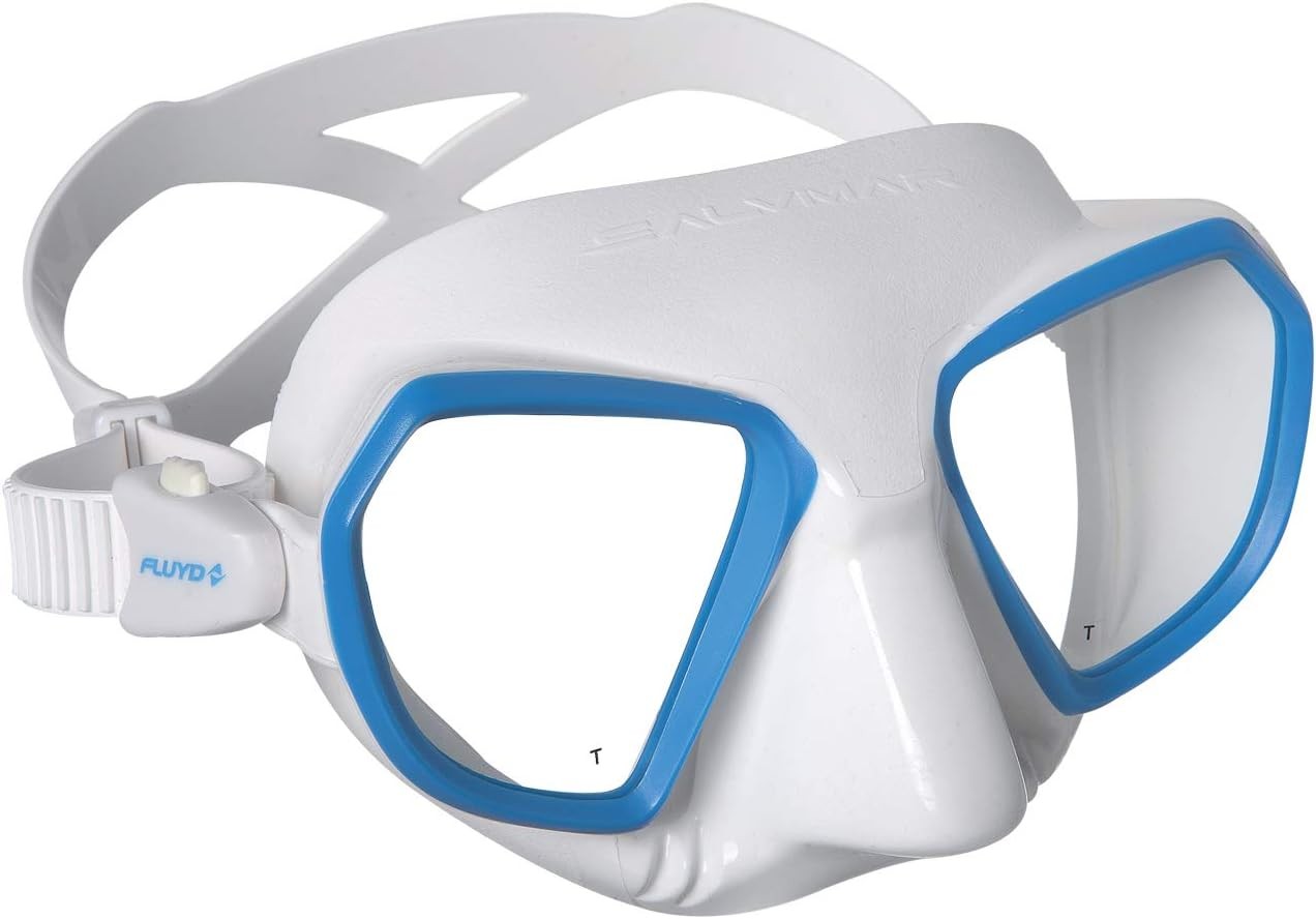 Maverick America Salvimar Noah Dive Mask, White Blue
